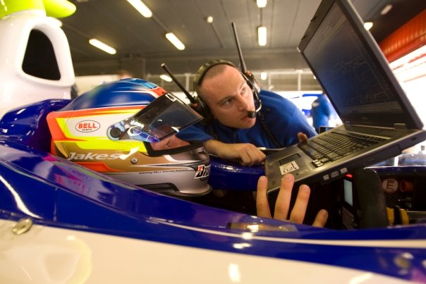 Mark Wynne, Data Engineer, James Jakes, GP2 Test, Paul Ricard 2008